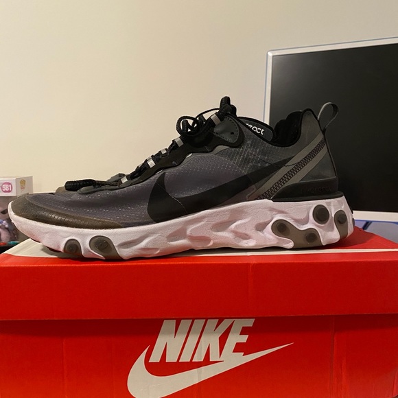 Nike React Element 87 “Anthracite Black” - Size 11 - Picture 4 of 5